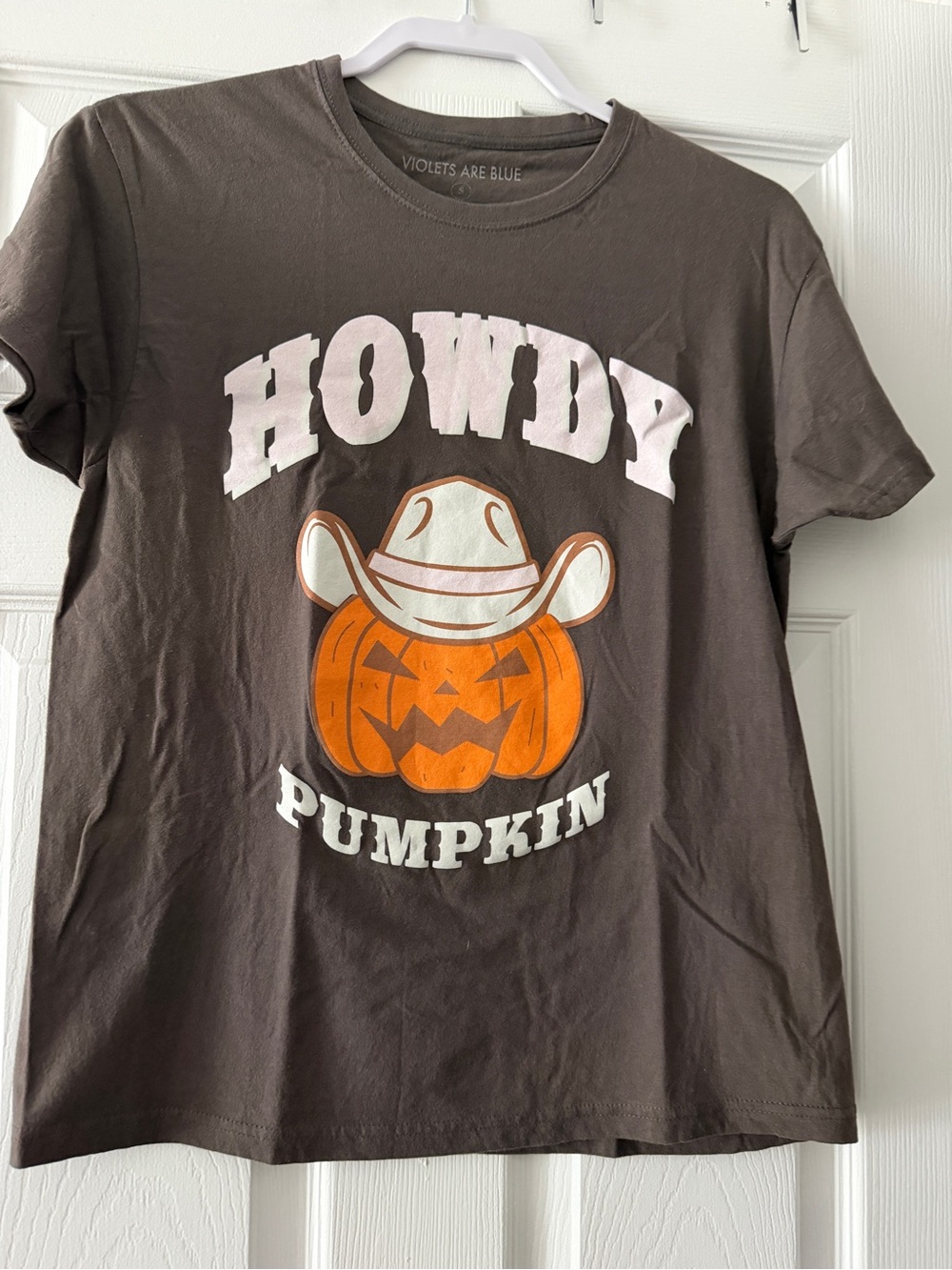 Howdy Pumpkin Halloween Graphic Tee Cowgirl Western Small
